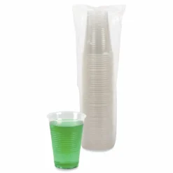 Boardwalk Translucent Plastic Cold Cups, 14 oz, 50/Sleeve, 20 Sleeves/Carton