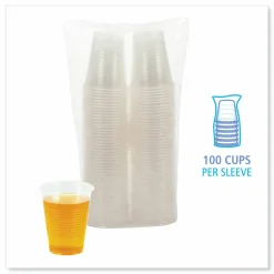 Boardwalk Translucent Plastic Cold Cups, 10 oz, 100/Pack