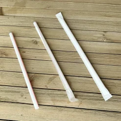 Boardwalk Wrapped Giant Straws, 7.75