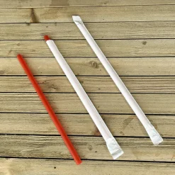 Boardwalk Wrapped Giant Straws, 7.75
