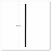Boardwalk Wrapped Jumbo Straws, 7.75", Polypropylene, Black, 250/Pack, 50 Packs/Carton