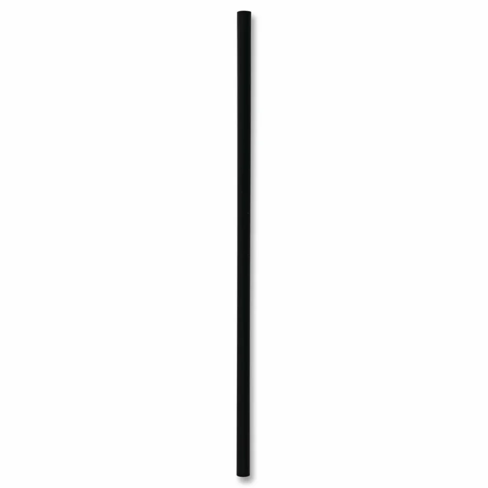Boardwalk Wrapped Jumbo Straws, 7.75", Polypropylene, Black, 250/Pack, 50 Packs/Carton