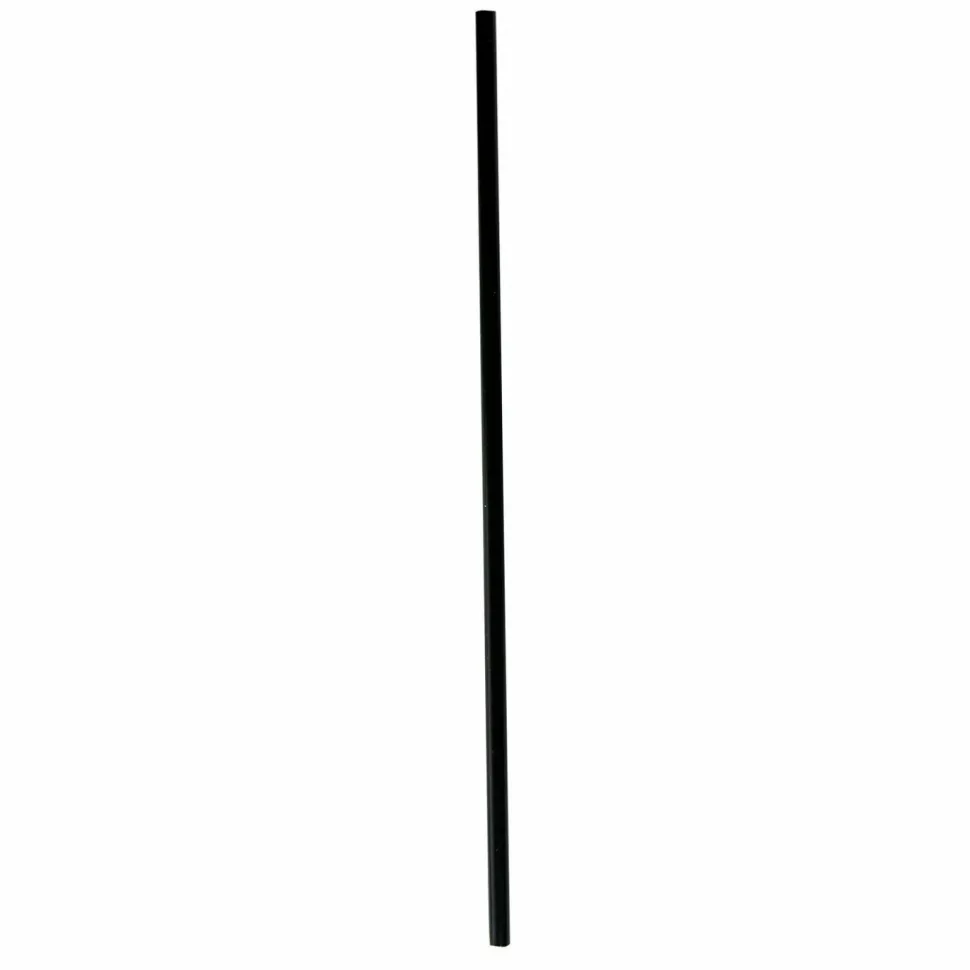 Boardwalk Wrapped Jumbo Straws, 10.25", Polypropylene, Black, 500/Pack, 4 Packs/Carton