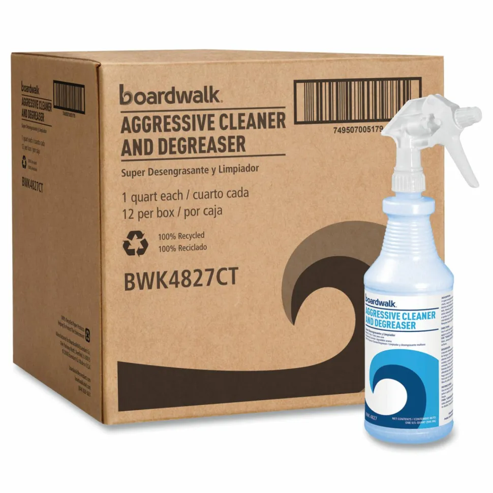 Boardwalk Aggressive Cleaner and Degreaser, 32 oz Bottle, 12/Carton