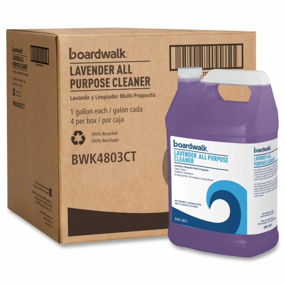 Boardwalk All Purpose Cleaner, Lavender Scent, 1 gal Bottle, 4 Bottles/Carton