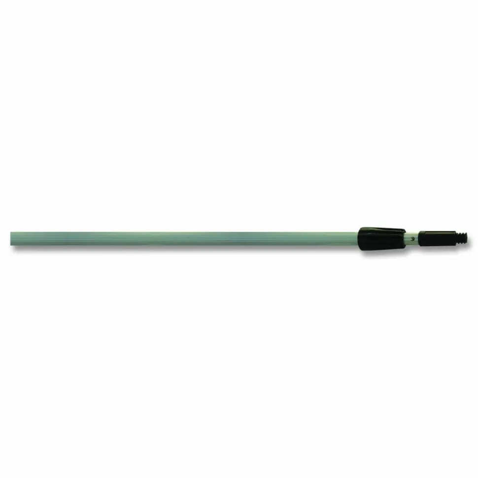 Boardwalk Aluminum Extension Pole, Two Sections, 8 ft, Silver/Black