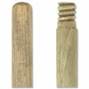 Boardwalk Angler Broom, Plastic Bristles, 53" Wood Handle, Yellow