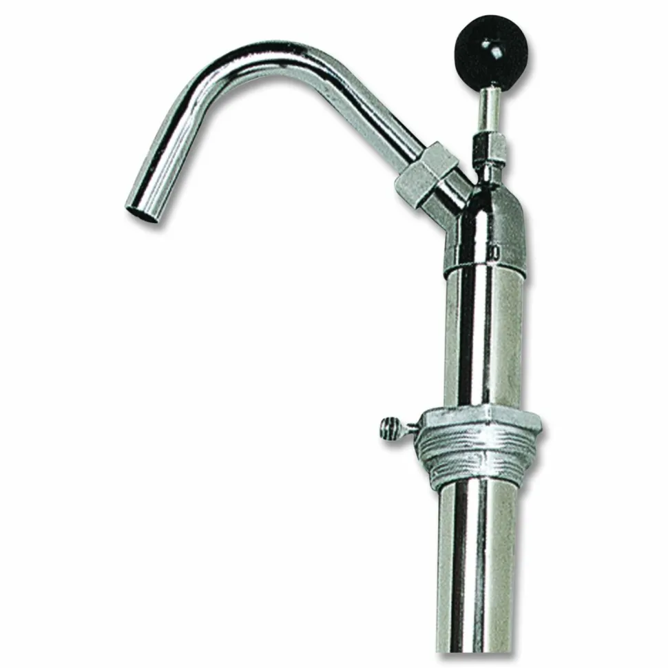 Boardwalk Bottle Pump, 22 oz Output, Steel, 42.5" Tall, Chrome, 6/Carton