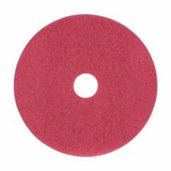 Boardwalk Buffing Floor Pads, 19" Diameter, Red, 5/Carton