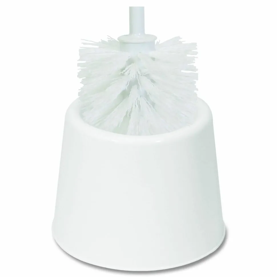 Boardwalk Caddy For Spiral Bowl Brush, White