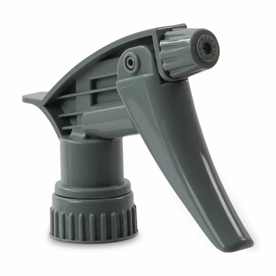 Boardwalk Chemical-Resistant Trigger Sprayer 320CR, Fits 16 to 24 oz Bottles, 9.5" Tube, Gray, 24/Carton