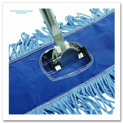 Boardwalk Clip-On Dust Mop Frame, 18 x 5, Zinc Plated, Black