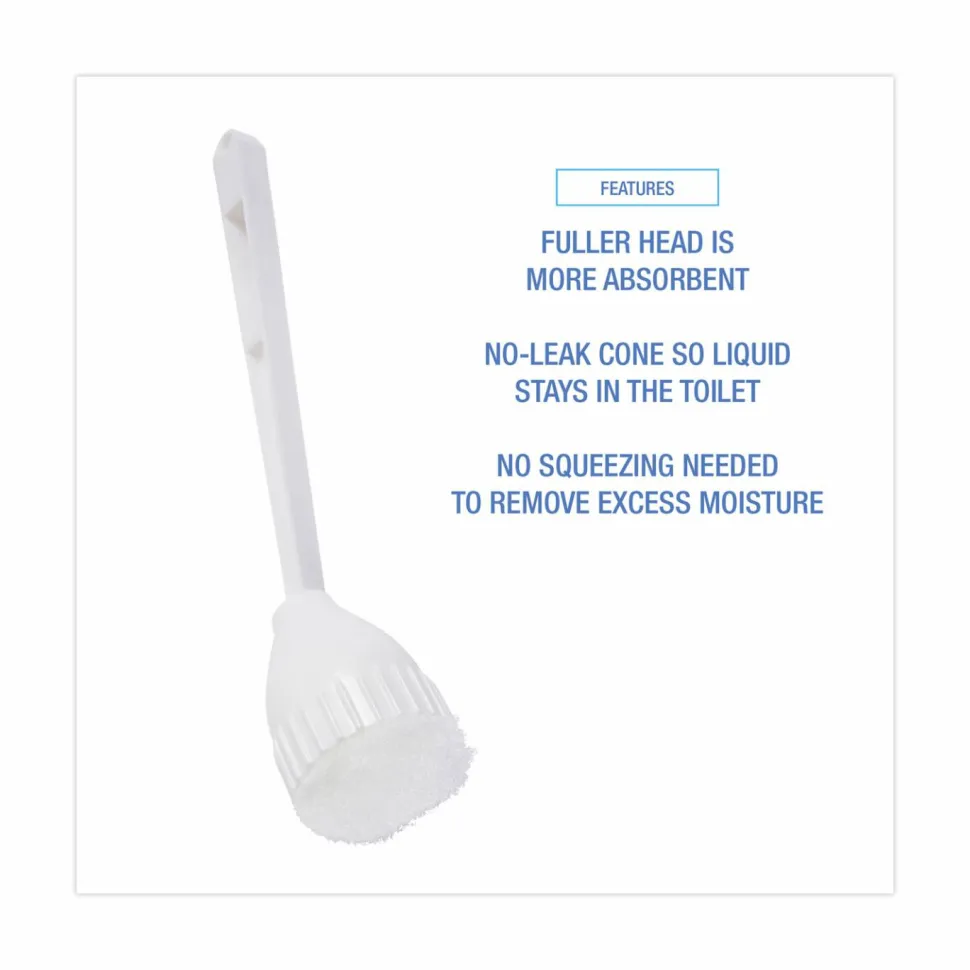 Boardwalk Cone Bowl Mop, 10" Handle, 2" Mop Head, White