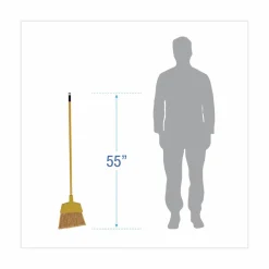 Boardwalk Corn Fiber Angled-Head Lobby Brooms, 55