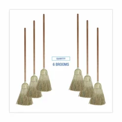 Boardwalk Corn/Fiber Brooms, Corn/Synthetic Fiber Bristles, 60