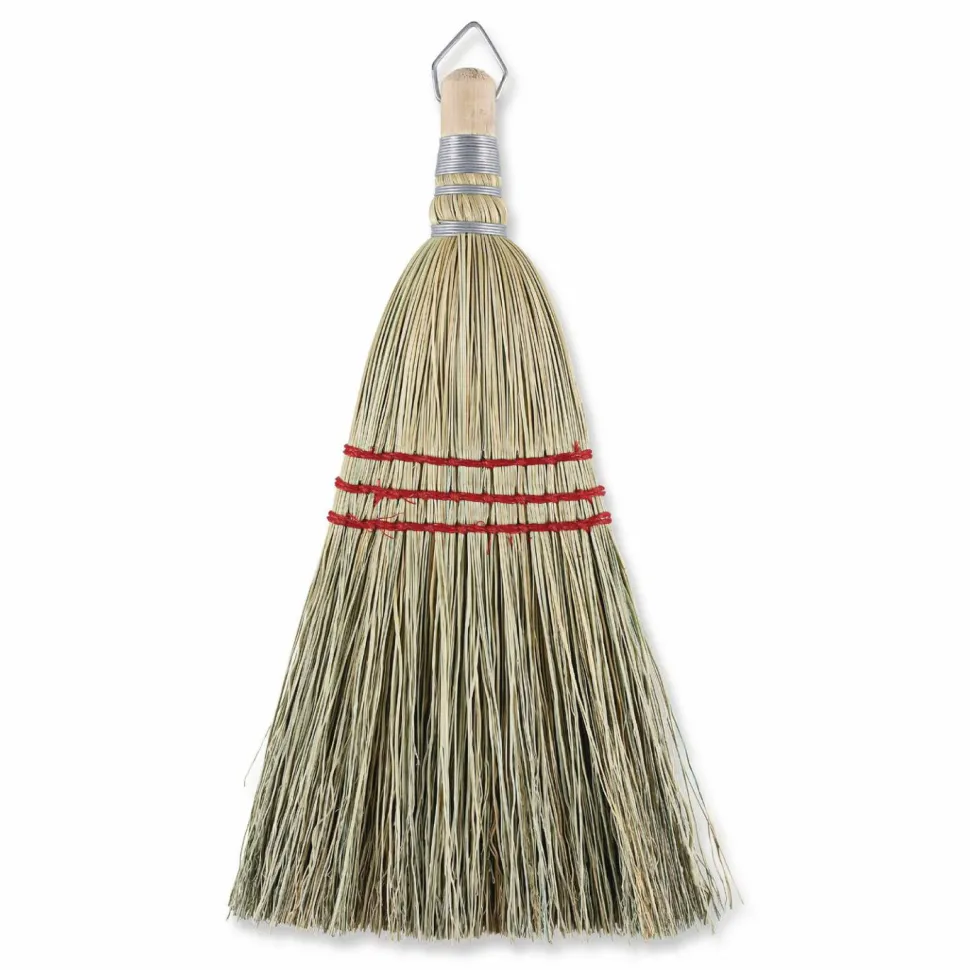 Boardwalk Corn Whisk Broom, Corn Fiber Bristles, 9" Bristle Length, Yellow, 12/Carton