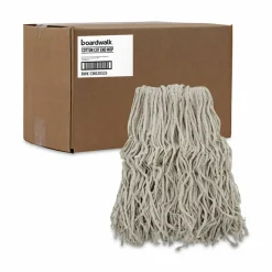 Boardwalk Cotton Mop Head, Cut-End, #32, White, 12/Carton