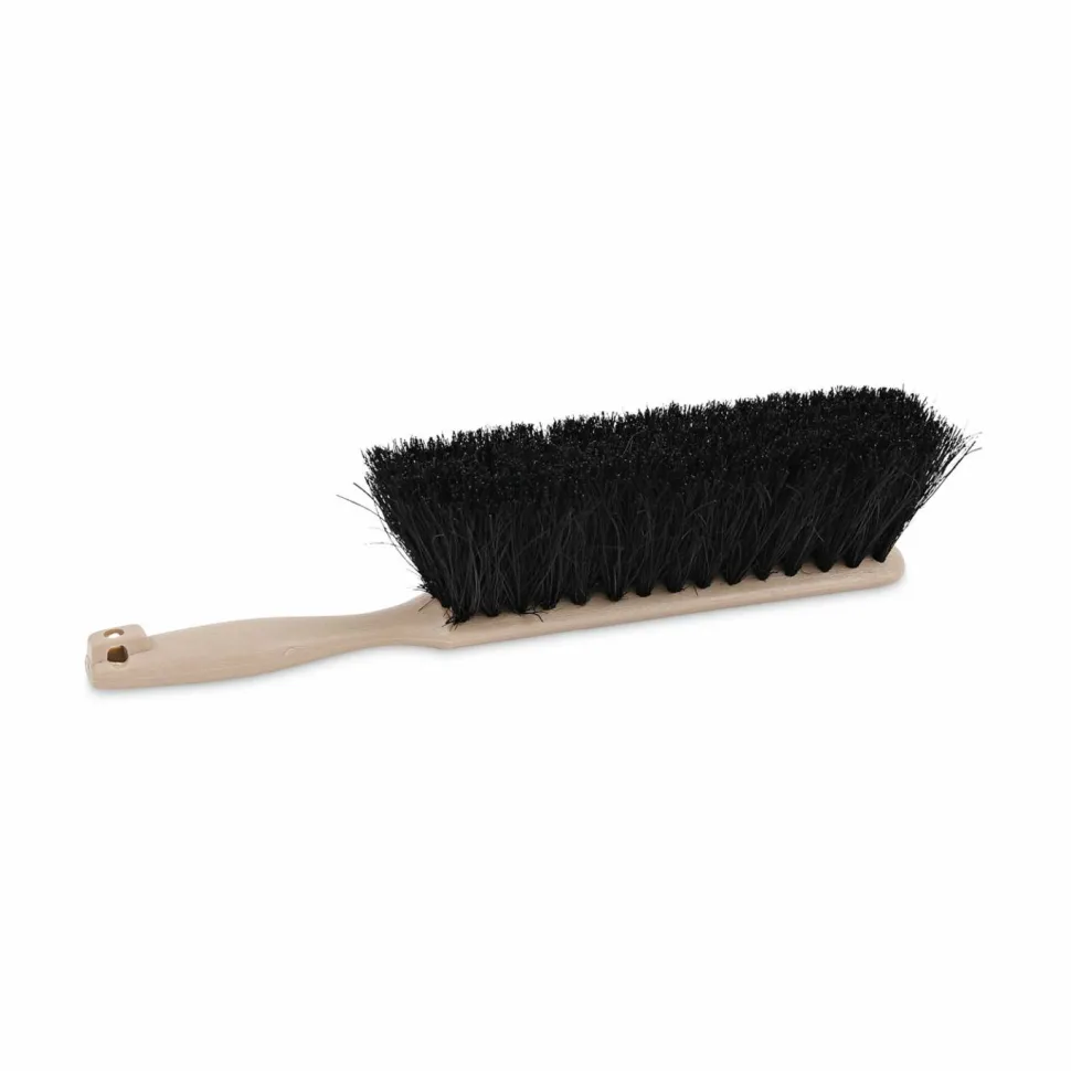 Boardwalk Counter Brush, Black Tampico Bristles, 4.5" Brush, 3.5" Tan Plastic Handle