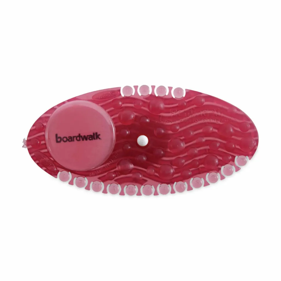 Boardwalk Curve Solid Air Freshener, Spiced Apple, Red, 10/Box