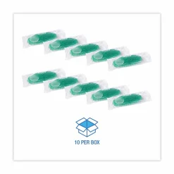 Boardwalk Curve Solid Air Freshener, Cucumber Melon, Green, 10/Box