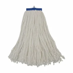 Boardwalk Cut-End Lie-Flat Wet Mop Head, Rayon, 16oz, White, 12/Carton