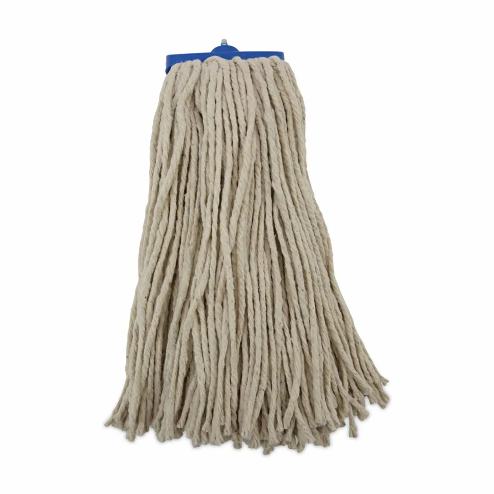 Boardwalk Cut-End Lie-Flat Wet Mop Head, Cotton, 16oz, White