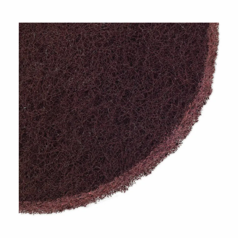 Boardwalk Deep Scrub Pads, 20" Diameter, Maroon, 10/Carton