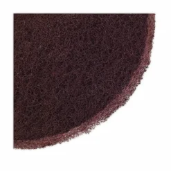 Boardwalk Deep Scrub Pads, 16" Diameter, Maroon, 10/Carton