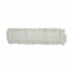 Boardwalk Disposable Dust Mop Head w/Sewn Center Fringe, Cotton/Synthetic, 36 x 5, White