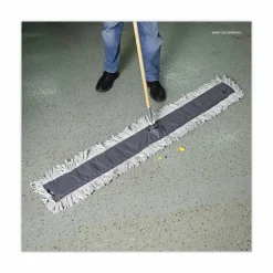 Boardwalk Disposable Dust Mop Head, Cotton, Cut-End, 60 x 5