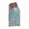 Boardwalk EchoMop with Looped-End Wet Head, Cotton/Rayon/Synthetic, Large, Blue