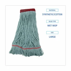 Boardwalk EchoMop with Looped-End Wet Head, Cotton/Rayon/Synthetic, Large, Blue