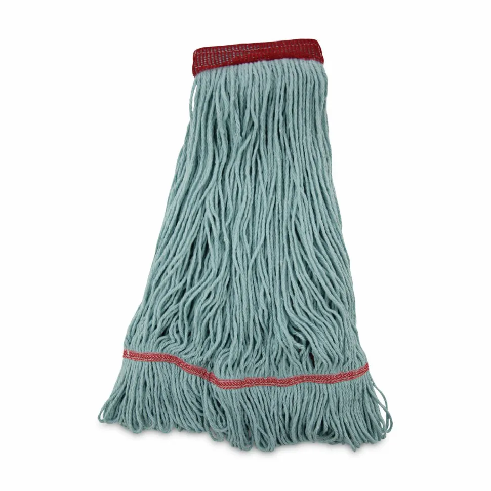 Boardwalk EchoMop with Looped-End Wet Head, Cotton/Rayon/Synthetic, Large, Blue