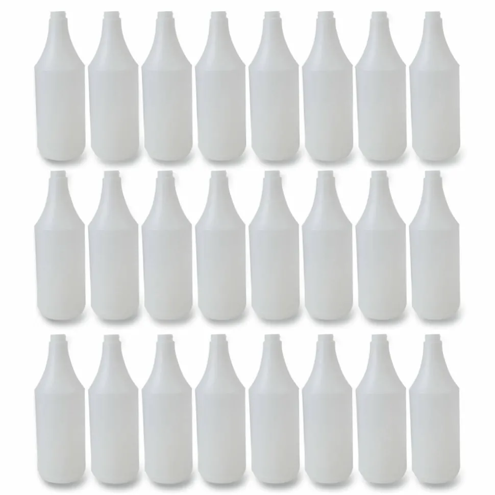 Boardwalk Embossed Plastic Spray Bottle, 32 oz, Clear, 24/Carton