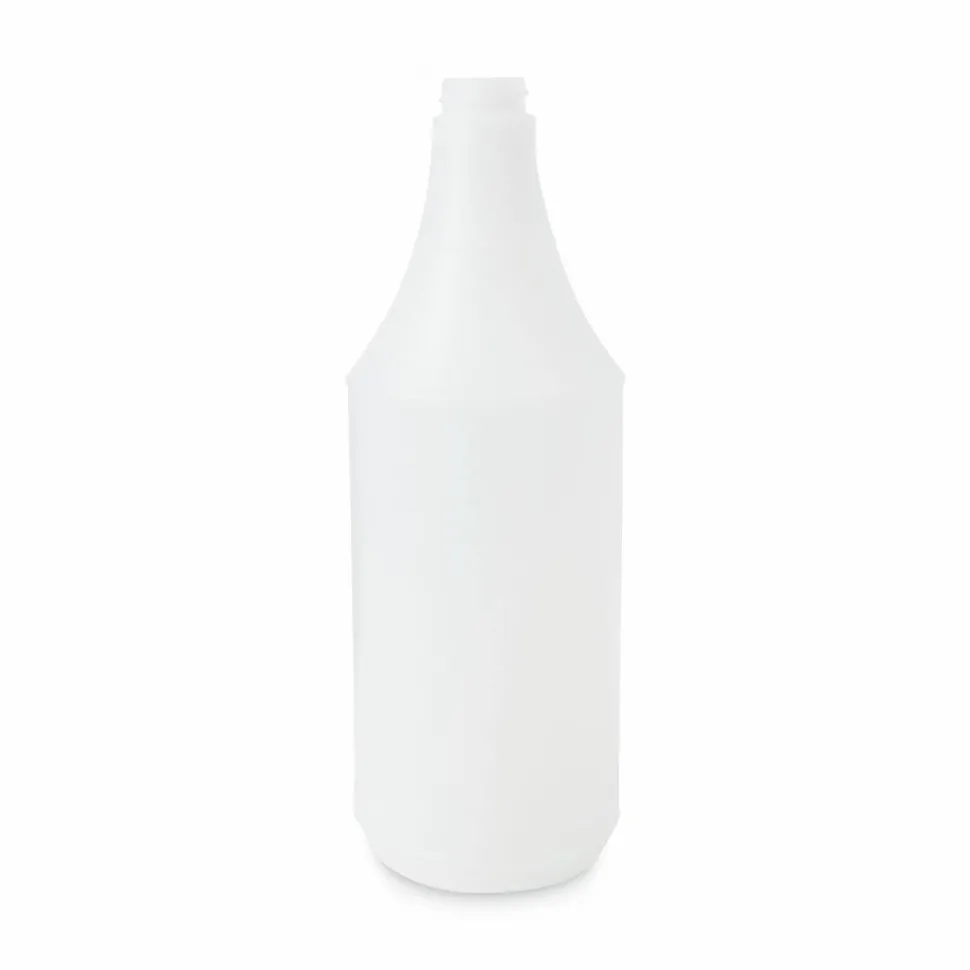 Boardwalk Embossed Plastic Spray Bottle, 32 oz, Clear, 24/Carton