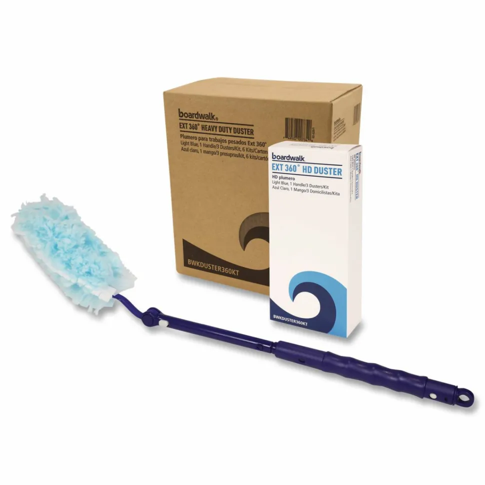 Boardwalk Extension 360 HD Duster Kit, 18" to 36", (1) Handle and (3) Dusters/Kit, 6 Kits/Carton