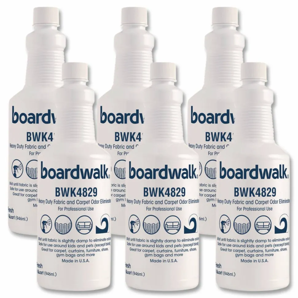 Boardwalk Fabric and Carpet Deodorizer, Fresh, 32 oz Bottle, 6/Carton