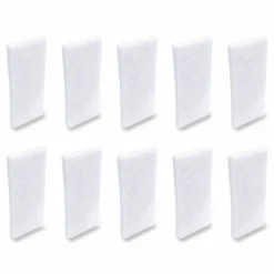 Boardwalk Fine Grade Utility Pad, 4.62 x 10, White, 10/Carton