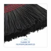 Boardwalk Flagged Tip Poly Bristle Janitor Brooms, 10 x 58.5, Wood Handle, Natural/Black, 12/Carton