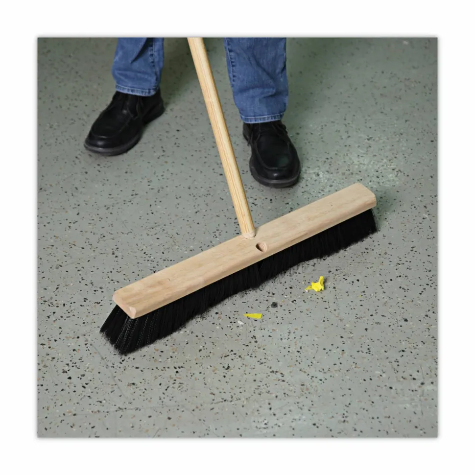 Boardwalk Floor Brush Head, 3" Black Polypropylene Bristles, 24" Brush