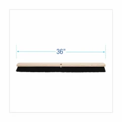Boardwalk Floor Brush Head, 2.5" Black Tampico Fiber Bristles, 36" Brush