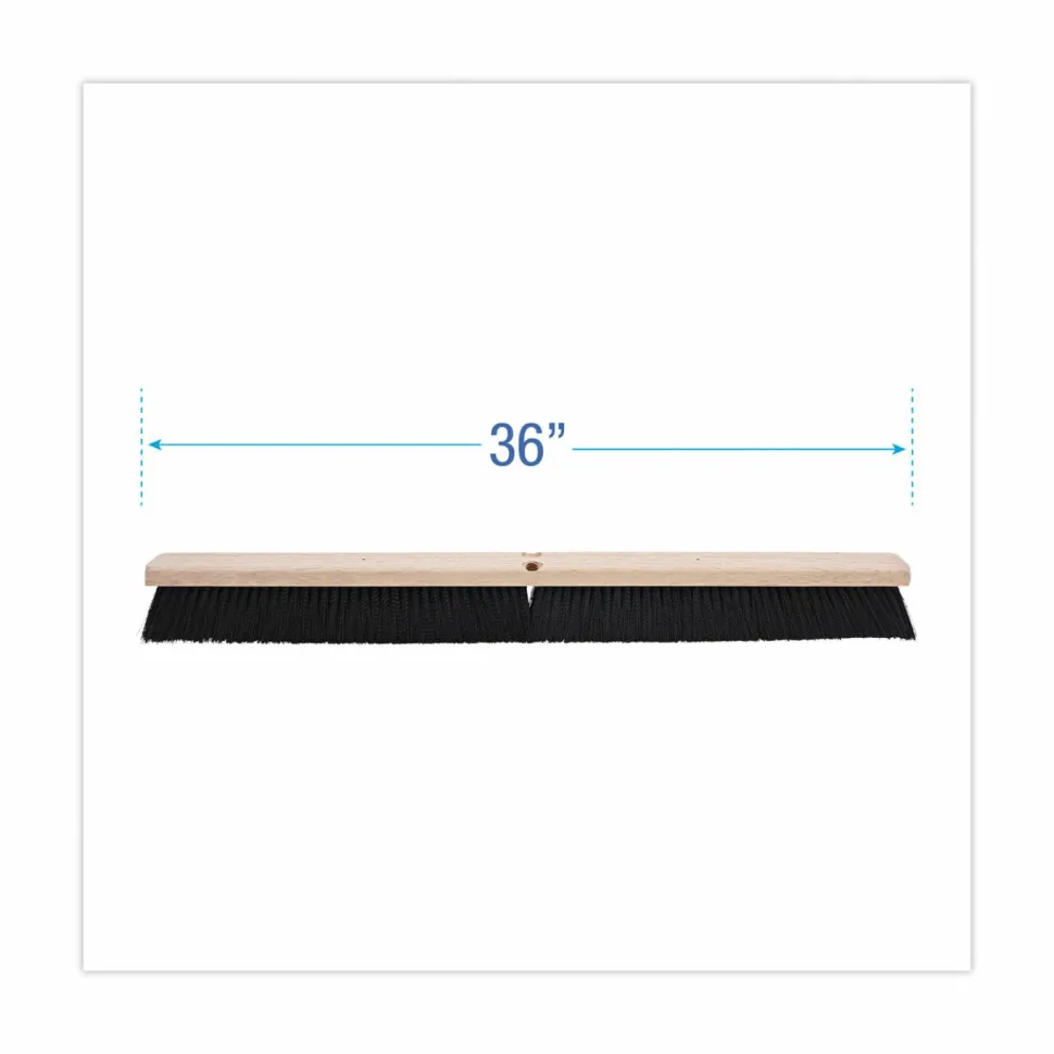 Boardwalk Floor Brush Head, 3" Black Polypropylene Bristles, 36" Brush