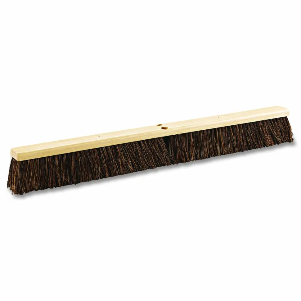 Boardwalk Floor Brush Head, 3.25" Brown Palmyra Fiber Bristles, 36" Brush