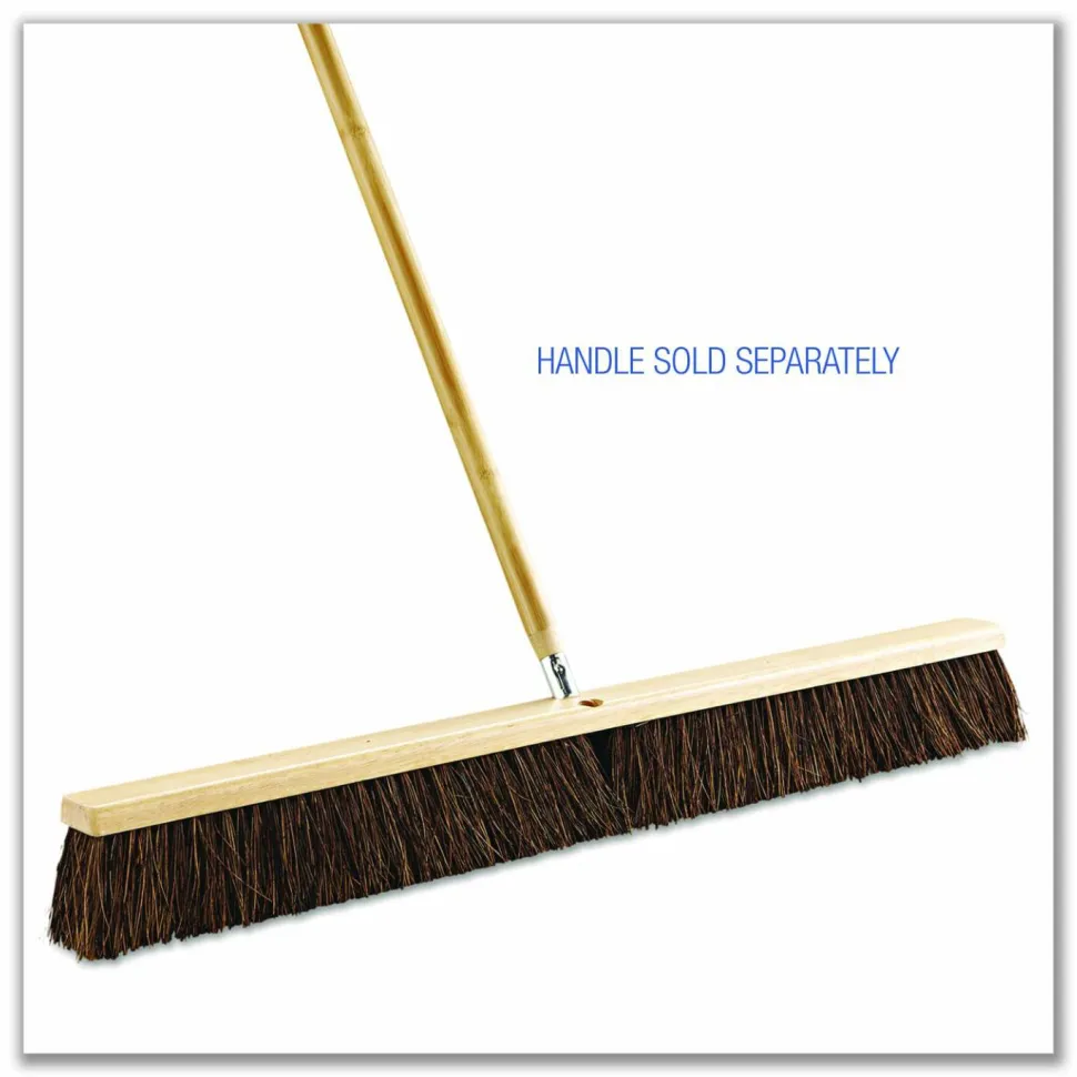 Boardwalk Floor Brush Head, 3.25" Brown Palmyra Fiber Bristles, 36" Brush