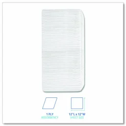 Boardwalk 1/4-Fold Lunch Napkins, 1-Ply, 12 x 12, White, 500/Pack