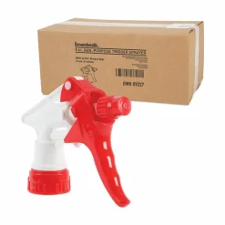 Boardwalk General Purpose Trigger Sprayer, 8" Tube, Fits 16 oz to 24 oz Bottles, Red/White, 24/Carton