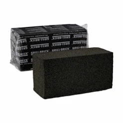 Boardwalk Grill Brick, 8 x 4, Black, 12/Carton
