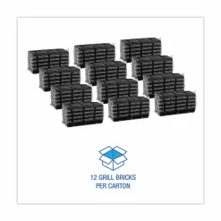 Boardwalk Grill Brick, 8 x 4, Black, 12/Carton