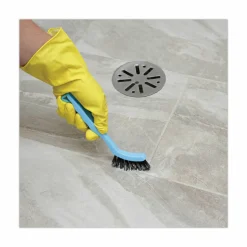 Boardwalk Grout Brush, Black Nylon Bristles, 8.13" Blue Plastic Handle