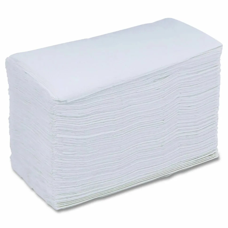 Boardwalk Guest Towels, 1-Ply, 12 x 17, White, 100/Pack, 5 Packs/Carton